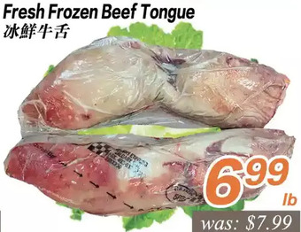 Seasons Foodmart Fresh frozen beef tongue offer