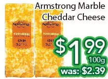Ample Food Market Armstrong marble cheddar cheese offer