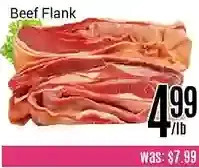 Nations Fresh Foods Beef flank offer