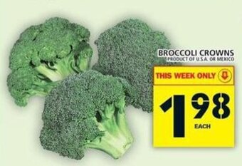 Food Basics Broccoli crowns offer