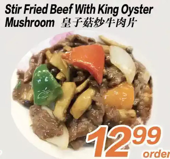 Seasons Foodmart Stir fried beef with king oyster mushroom offer