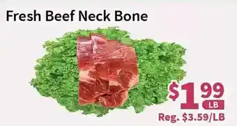 Blue Sky Supermarket Fresh beef neck bone offer