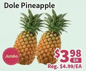Blue Sky Supermarket Dole pineapple offer