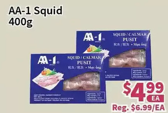 Blue Sky Supermarket Aa-1 squid offer