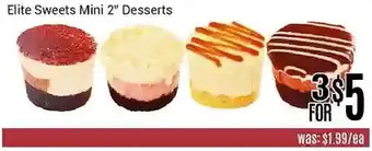 Nations Fresh Foods Elite sweets mini 2" desserts offer