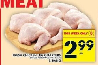 Food Basics Fresh chicken leg quarters offer