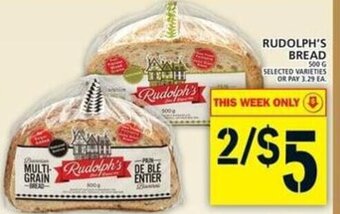 Food Basics Rudolph's bread offer