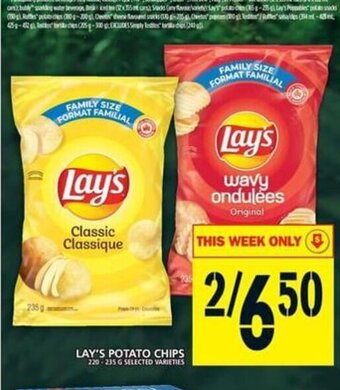 Food Basics Lay's Potato Chips offer