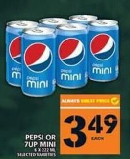 Food Basics Pepsi or 7UP mini offer
