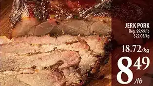 Al Premium Food Mart Jerk pork offer