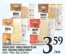 Al Premium Food Mart Crispy rumali rôti - whole wheat/plain offer