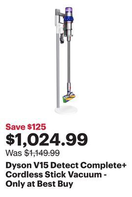 Best Buy Dyson v15 detect complete+ cordless stick vacuum - only at best buy offer