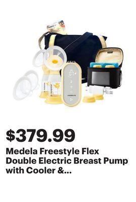 Best Buy Medela freestyle flex double electric breast pump with cooler & carry bag offer