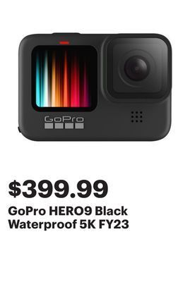 Best Buy Gopro hero9 black waterproof 5k fy23 offer
