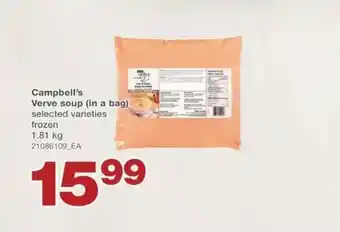 Wholesale Club Campbell's verve soup offer