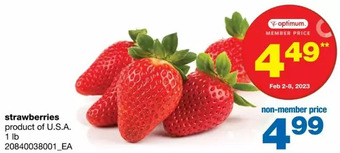 Wholesale Club Strawberries offer