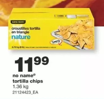 Wholesale Club No name tortilla chips offer