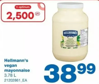 Wholesale Club Hellmann's vegan mayonnaise offer