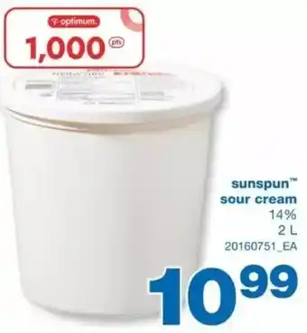 Wholesale Club Sunspun sour cream offer