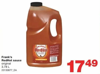 Wholesale Club Frank's redhot sauce offer