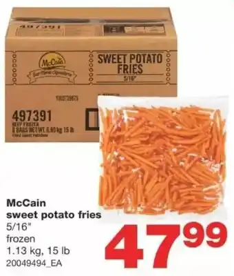 Wholesale Club Mccain sweet potato fries offer