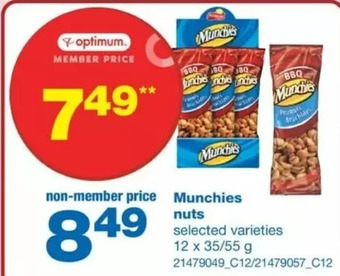 Wholesale Club Munchies nuts offer