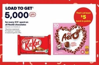 Real Canadian Superstore Nestle chocolates offer
