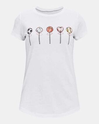 Under Armour Girls' ua valentines short sleeve offer