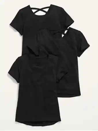 Old Navy Softest short-sleeve t-shirt variety 3-pack for girls offer