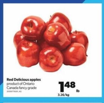 Real Canadian Superstore Red delicious apples 1lb offer