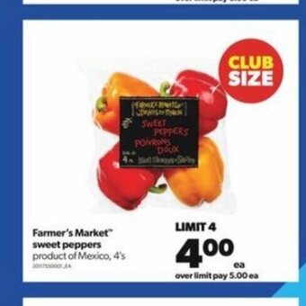 Real Canadian Superstore Farmer's market sweet peppers 4's offer