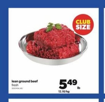 Real Canadian Superstore Lean ground beef fresh offer