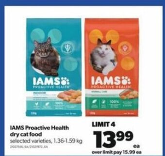 Real Canadian Superstore IAMS proactive health dry cat food offer