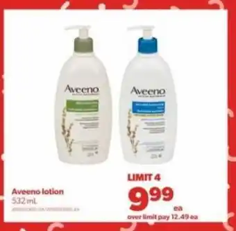 Real Canadian Superstore Aveeno lotion 532ml offer