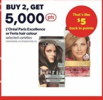 Real Canadian Superstore L'Oreal paris excellence or feria hair colour offer