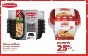 Real Canadian Superstore Rubbermaid food storage containers offer
