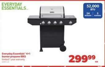 Real Canadian Superstore Everyday essentials 4+1 burner propane BBQ offer