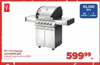 Real Canadian Superstore PC 3+1+1 burner convertible grill offer