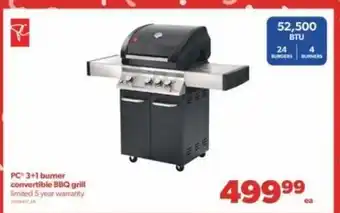Real Canadian Superstore PC 3+1 burner convertible BBQ grill offer