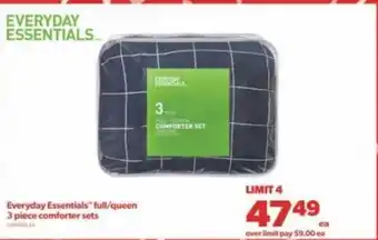 Real Canadian Superstore Everyday essentials full/queen 3 piece comforter sets offer