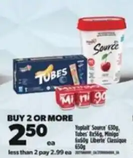 Real Canadian Superstore Yoplait source 650g offer