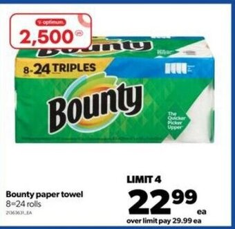 Real Canadian Superstore Bounty paper towel 8-24 rolls offer