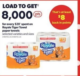 Real Canadian Superstore Royale tiger towel paper towels offer
