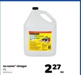 Real Canadian Superstore No name vinegar 4L offer