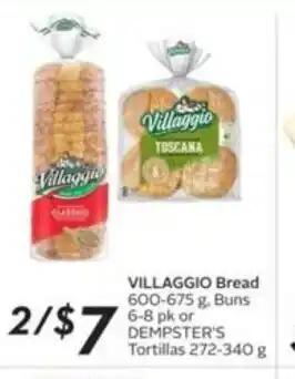 Sobeys Villaggio bread 600-675g offer
