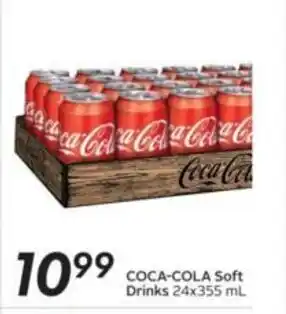 Sobeys Coca-cola soft drinks 24x355ml offer