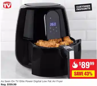 Kitchen Stuff Plus As seen on tv elite power digital low fat air fryer offer