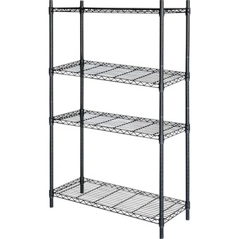 Princess Auto 4-shelf black wire shelving unit offer