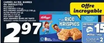 IGA Kellogg's rice squares bars or tarts offer