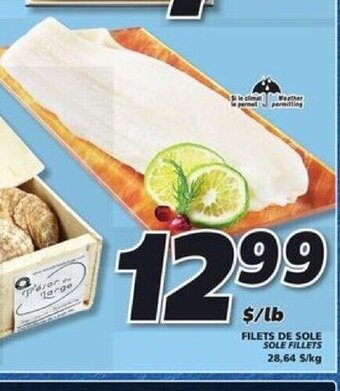 IGA Sole fillets offer